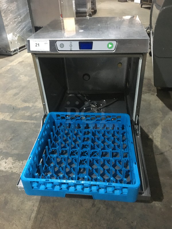 FAB! New Body Style! Hobart Commercial Under The Counter Dishwasher! With Dish Rack! All Stainless Steel! Model LXEH Serial 231158791! 120/208/240V 1Phase!  - Image 5 of 10