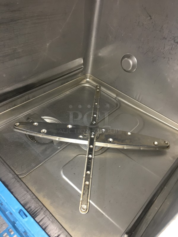 FAB! New Body Style! Hobart Commercial Under The Counter Dishwasher! With Dish Rack! All Stainless Steel! Model LXEH Serial 231158791! 120/208/240V 1Phase!  - Image 6 of 10