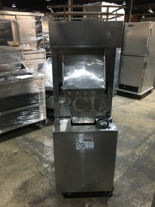 Automatic Specialty Juicer Commercial Heavy Duty Floor Style Juicer! All Stainless Steel! With Underneath Storage Space! On Commercial Casters! - Image 4 of 12