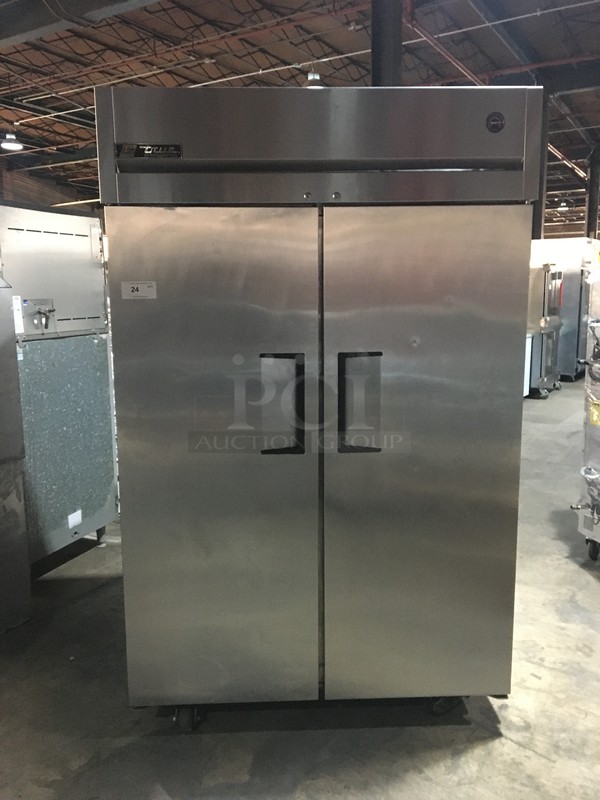 True Commercial 2 Door Reach In Refrigerator! All Stainless Steel! Model TG2R2S Serial 5338627! 115V 1Phase!
