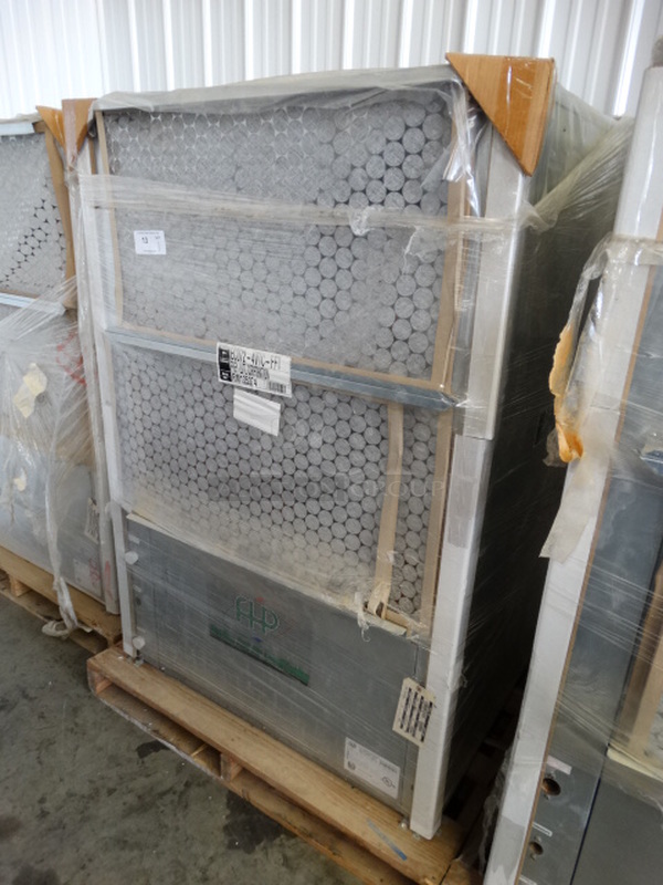 BRAND NEW! AWESOME! FHP Manufacturing Model ECO72-4VTC Metal Commercial Electric Powered Heat Pump. 460 Volts, 3 Phase. 43x36x61.5 - Image 3 of 5