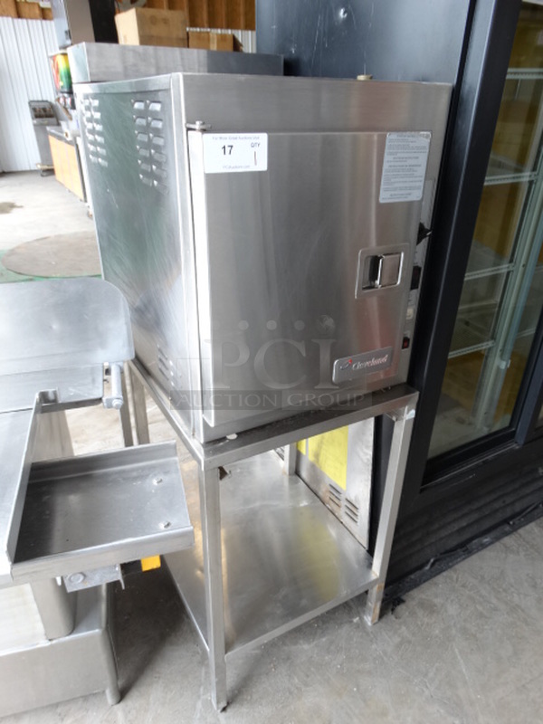 STUNNING! Cleveland Model 21CGA5 Stainless Stel Commercial Natural Gas Powered Single Compartment Steam Cabinet on Stand. 21x32x61 - Image 2 of 8
