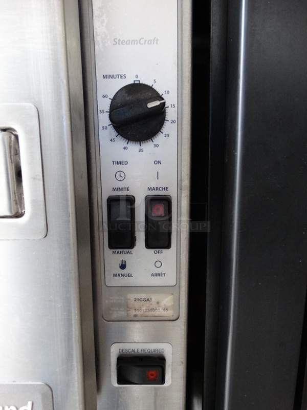 STUNNING! Cleveland Model 21CGA5 Stainless Stel Commercial Natural Gas Powered Single Compartment Steam Cabinet on Stand. 21x32x61 - Image 4 of 8