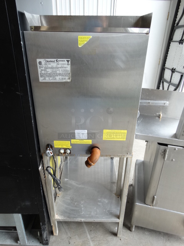 STUNNING! Cleveland Model 21CGA5 Stainless Stel Commercial Natural Gas Powered Single Compartment Steam Cabinet on Stand. 21x32x61 - Image 8 of 8