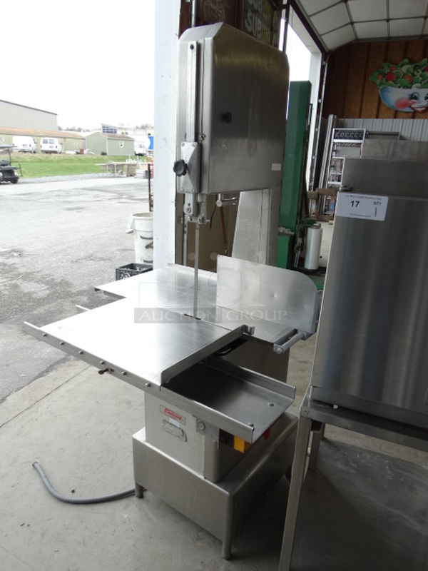 SWEET! Biro Model B-40AT Stainless Steel Commercial Floor Style Meat Saw. 220 Volts, 3 Phase. 41x34x72 - Image 1 of 9
