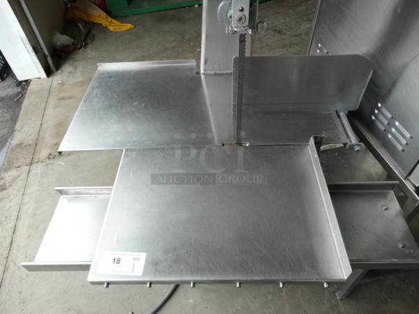 SWEET! Biro Model B-40AT Stainless Steel Commercial Floor Style Meat Saw. 220 Volts, 3 Phase. 41x34x72 - Image 2 of 9