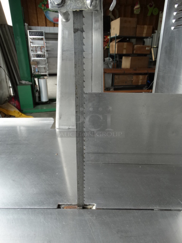 SWEET! Biro Model B-40AT Stainless Steel Commercial Floor Style Meat Saw. 220 Volts, 3 Phase. 41x34x72 - Image 5 of 9