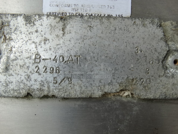 SWEET! Biro Model B-40AT Stainless Steel Commercial Floor Style Meat Saw. 220 Volts, 3 Phase. 41x34x72 - Image 8 of 9