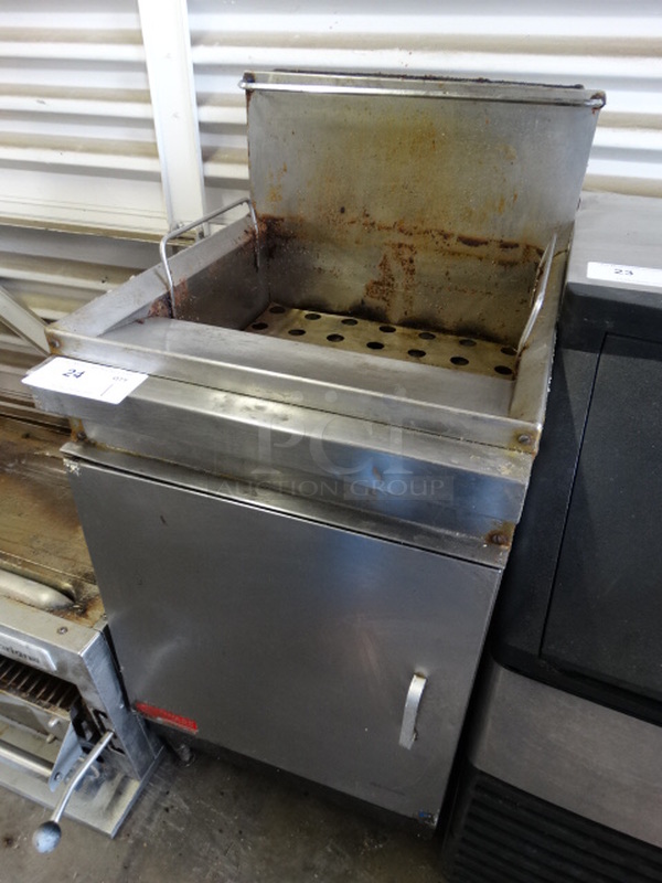 GREAT! Stainless Steel Commercial Gas Powered Deep Fat Fryer. 18x23x40 - Image 4 of 8