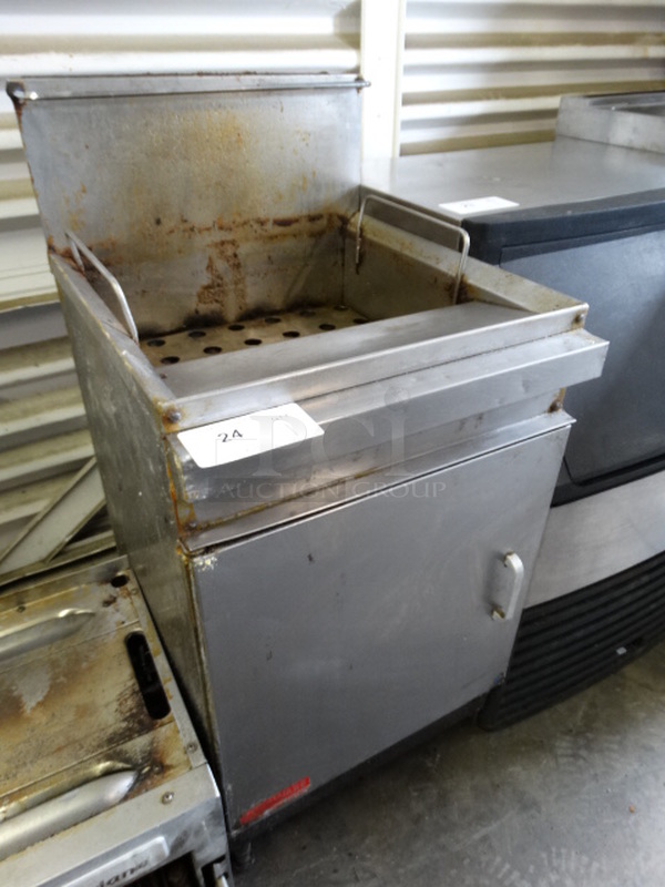 GREAT! Stainless Steel Commercial Gas Powered Deep Fat Fryer. 18x23x40 - Image 5 of 8