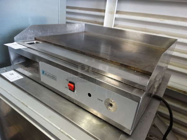 NICE! Eurodib Model SFE04900 Stainless Steel Commercial Countertop Electric Powered Flat Top Griddle. 240 Volts. 24x21x8 - Image 4 of 6