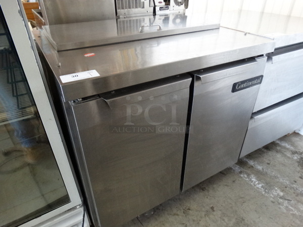 NICE! Continental Model SW36-10 Stainless Steel Commercial Prep Table on Commercial Casters. 115 Volts, 1 Phase. 36x30x36. Tested and Working! - Image 4 of 7