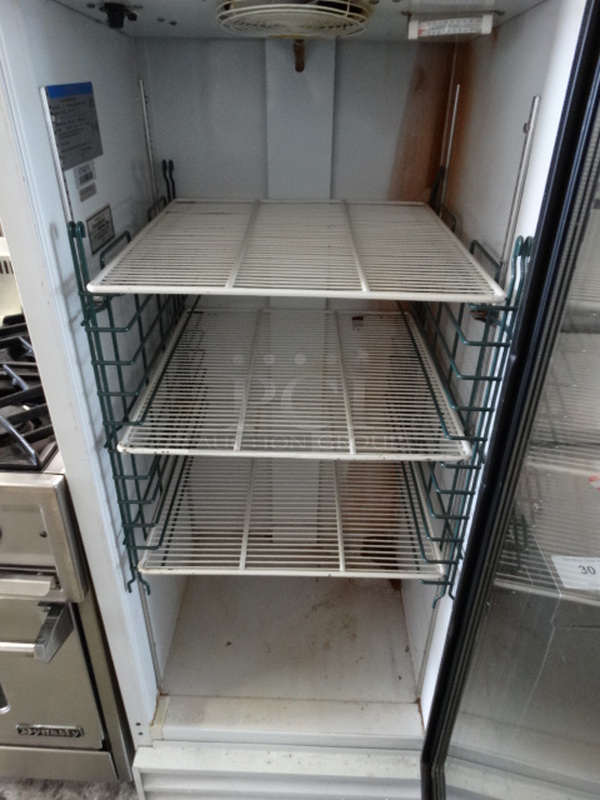 NICE! Beverage Air Model MT12 Metal Commercial Single Door Reach In Cooler Merchandiser. 115 Volts, 1 Phase. 24x24x62. Tested and Powers On But Does Not Get Cold - Image 4 of 5