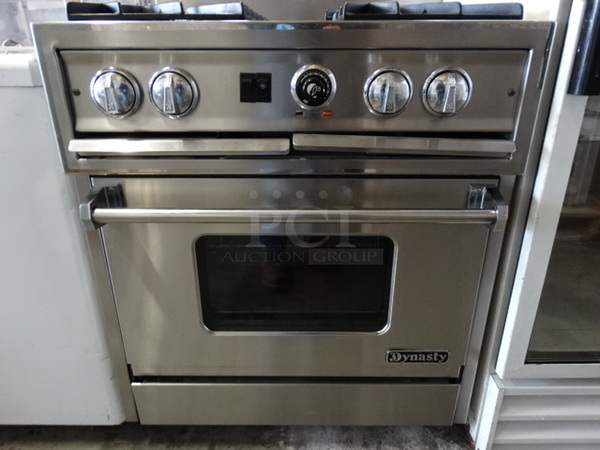 GREAT! Dynasty Stainless Steel Commercial Gas Powered 4 Burner Range w/ CONVECTION Oven. 30x28x42 - Image 3 of 8
