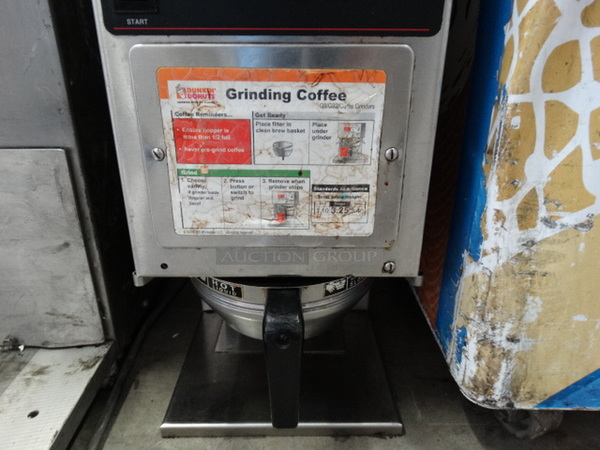 NICE! 2007 Bunn Model G9-2 HD Stainless Steel Commercial Countertop Coffee Bean Grinder. 120 Volts, 1 Phase. 8.5x18.5x24. Tested and Working! - Image 4 of 8