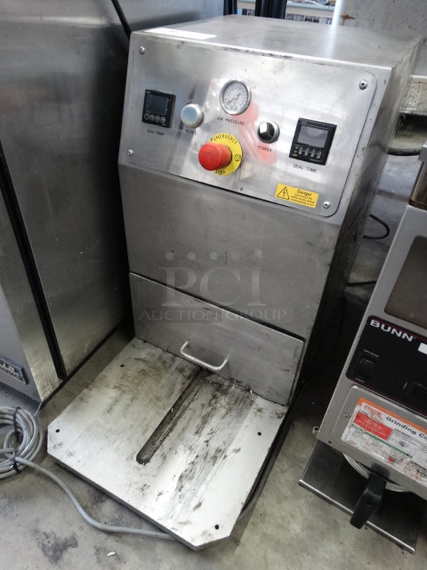 NICE! 2015 Packaging Automation Stainless Steel Commercial Countertop Sealer. 110 Volts, 1 Phase. 15x32x26. Cannot Test Due To Cut Power Cord - Image 2 of 7