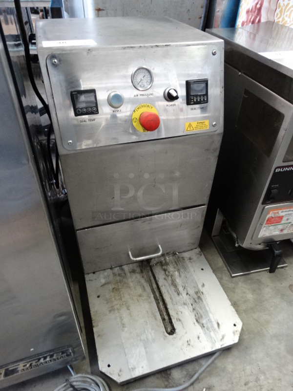 NICE! 2015 Packaging Automation Stainless Steel Commercial Countertop Sealer. 110 Volts, 1 Phase. 15x32x26. Cannot Test Due To Cut Power Cord - Image 3 of 7