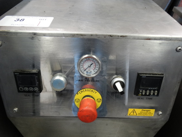 NICE! 2015 Packaging Automation Stainless Steel Commercial Countertop Sealer. 110 Volts, 1 Phase. 15x32x26. Cannot Test Due To Cut Power Cord - Image 4 of 7
