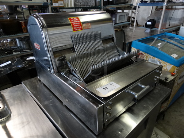 GREAT! Berkel Model MB Stainless Steel Commercial Countertop Bread Loaf Slicer. 115 Volts, 1 Phase. 22x26x18. Tested and Working! - Image 3 of 7