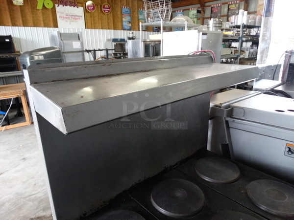 WOW! Vulcan Stainless Steel Commercial Electric Powered 6 Burner Hot Plate Range w/ Oven and Stainless Steel Overshelf on Commercial Casters. 36x30x60 - Image 4 of 7