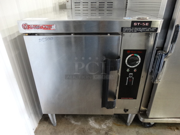 SWEET! Market Forge Model ST-5E Stainless Steel Commercial Electric Powered Single Door Steam Cabinet. 208 Volts. 24x30x30 - Image 1 of 10