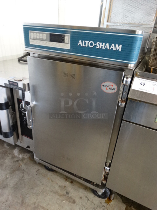BEAUTIFUL! Alto Shaam Model 1000-TH/III Stainless Steel Commercial Halo Heat Cook N Hold Cabinet on Commercial Casters. 208-240 Volts. 22x30x42 - Image 2 of 7