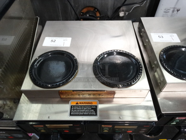 NICE! 2014 Bunn Model AXIOM 2/2 TWIN Stainless Steel Commercial Countertop 4 Burner Coffee Machine w/ 2 Metal Brew Baskets. 120/208-40 Volts, 1 Phase. 16x18x23 - Image 6 of 6