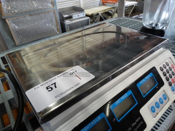 ACS-C Metal Commercial Countertop Food Portioning Scale. 25x25x5. Tested and Working! - Image 4 of 6
