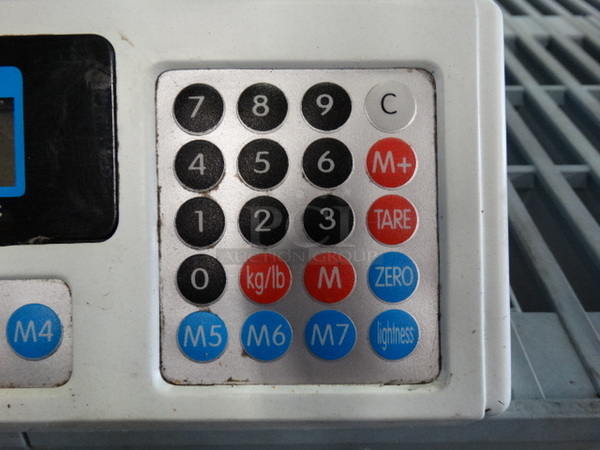 ACS-C Metal Commercial Countertop Food Portioning Scale. 25x25x5. Tested and Working! - Image 6 of 6