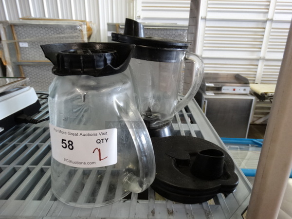 2 Blender Pitchers w/ Lids. 8x6x8. 2 Times Your Bid! - Image 1 of 4