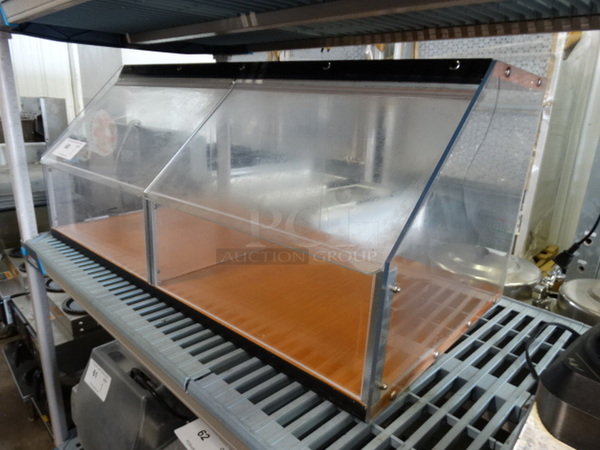 Poly Clear Countertop 2 Compartment Bin. 36x19x16 - Image 2 of 5