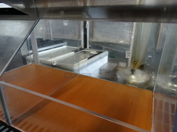 Poly Clear Countertop 2 Compartment Bin. 36x19x16 - Image 3 of 5