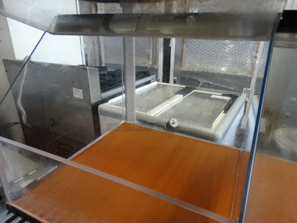 Poly Clear Countertop 2 Compartment Bin. 36x19x16 - Image 4 of 5