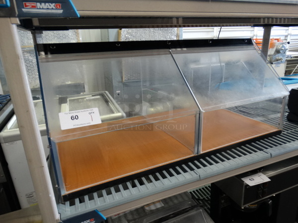 Poly Clear Countertop 2 Compartment Bin. 36x19x16 - Image 5 of 5