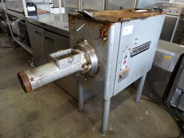 FANTASTIC! Hobart Model 4146 Metal Commercial Meat Grinder. 200 Volts, 3 Phase. 18x48x41 - Image 2 of 10