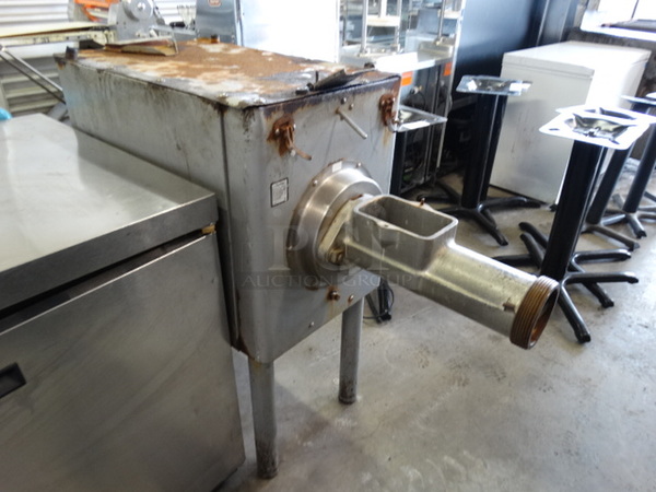 FANTASTIC! Hobart Model 4146 Metal Commercial Meat Grinder. 200 Volts, 3 Phase. 18x48x41 - Image 6 of 10