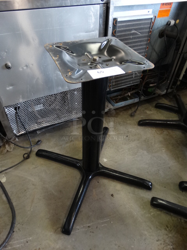 Black Metal Table Base. 30x30x29 - Image 3 of 3