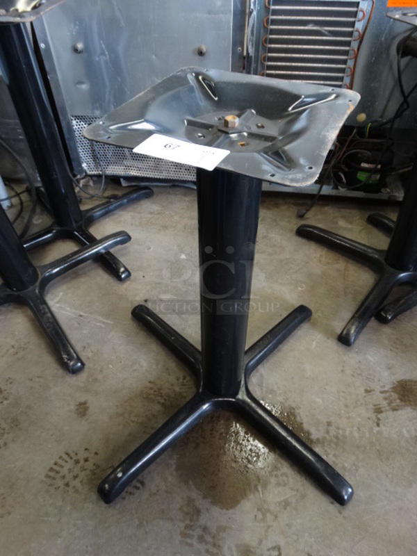 Black Metal Table Base. 30x30x29