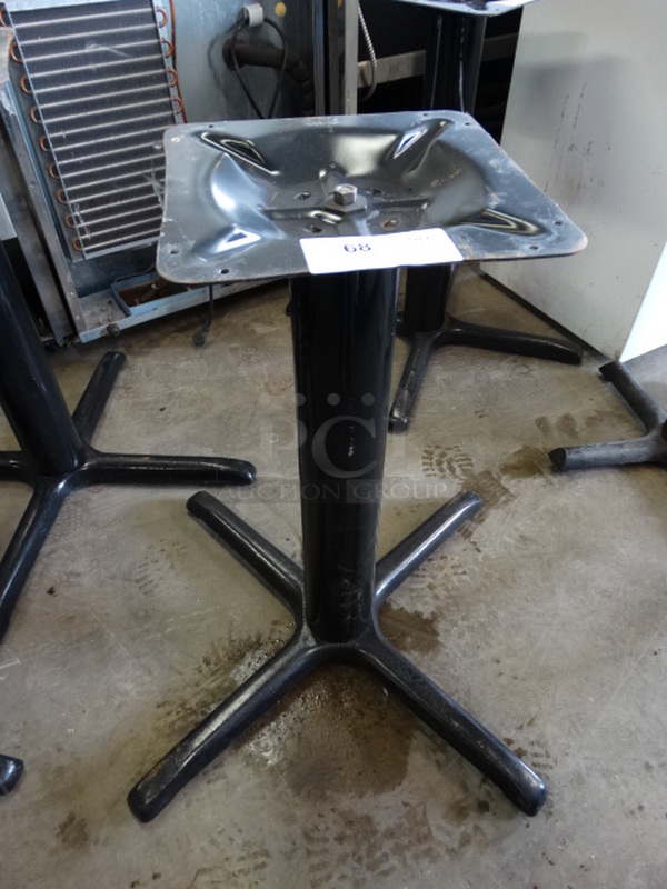 Black Metal Table Base. 30x30x29