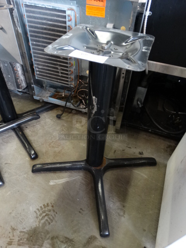 Black Metal Table Base. 30x30x29 - Image 2 of 4