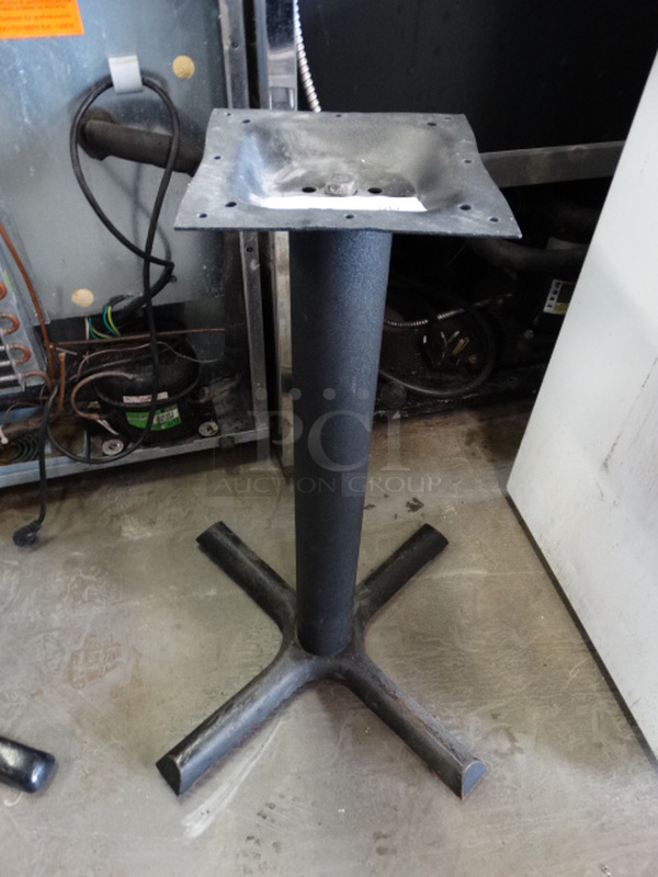 Black Metal Table Base. 22x22x29