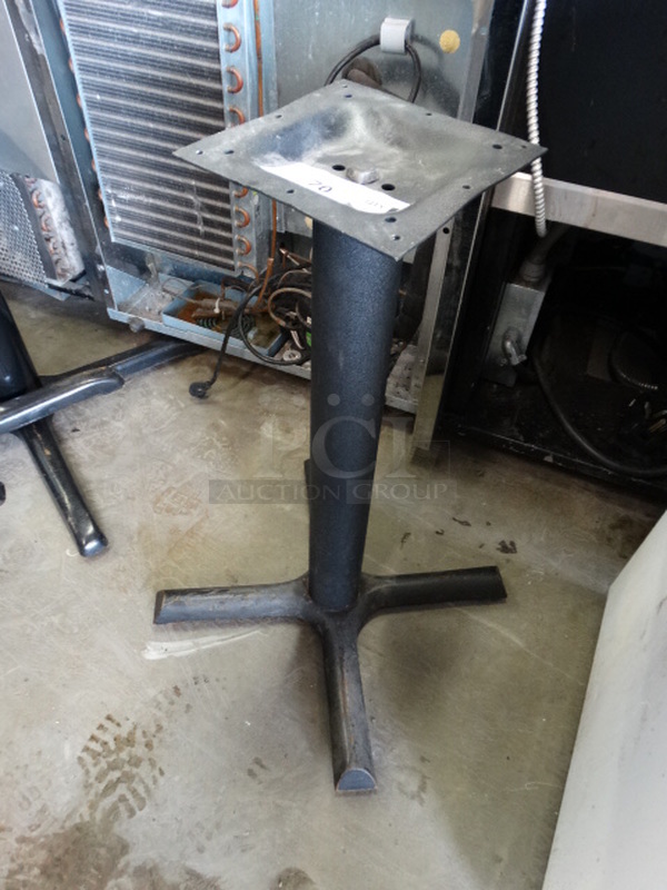 Black Metal Table Base. 22x22x29 - Image 2 of 5