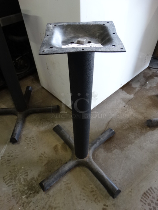 Black Metal Table Base. 22x22x29