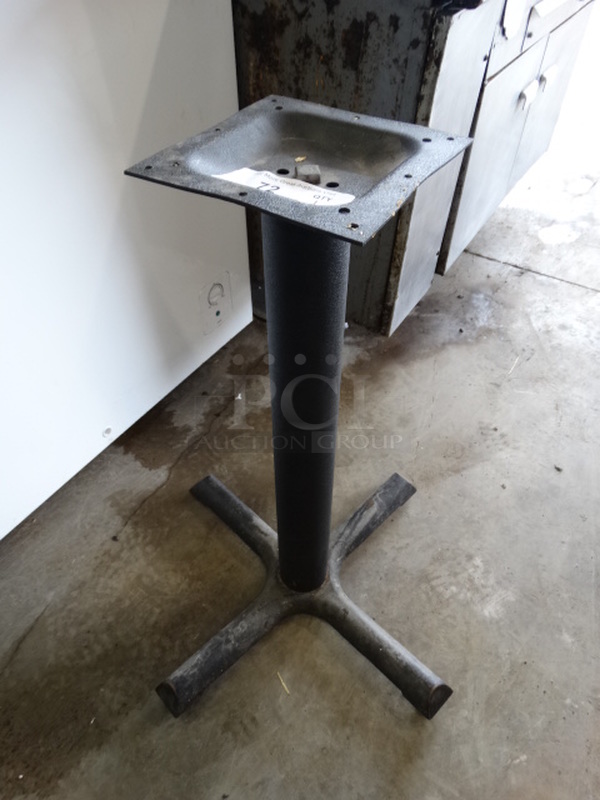 Black Metal Table Base. 22x22x29