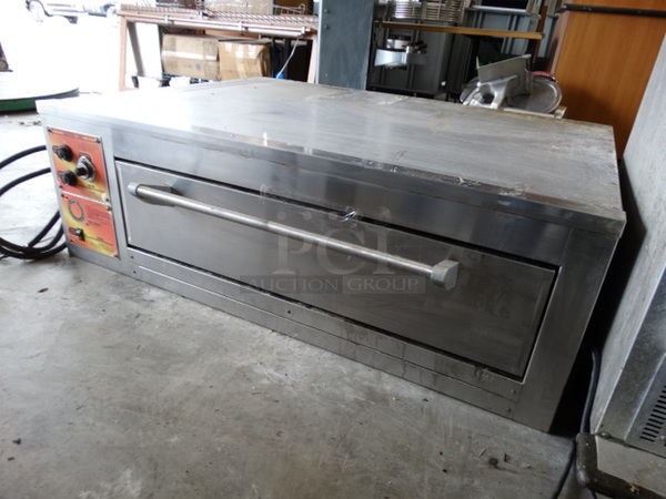 NICE! 2014 Marsal Model EDO40 Stainless Steel Commercial Electric Powered Single Deck Pizza Oven. 220-240 Volts, 3 Phase. 59.5x43x19 - Image 2 of 10