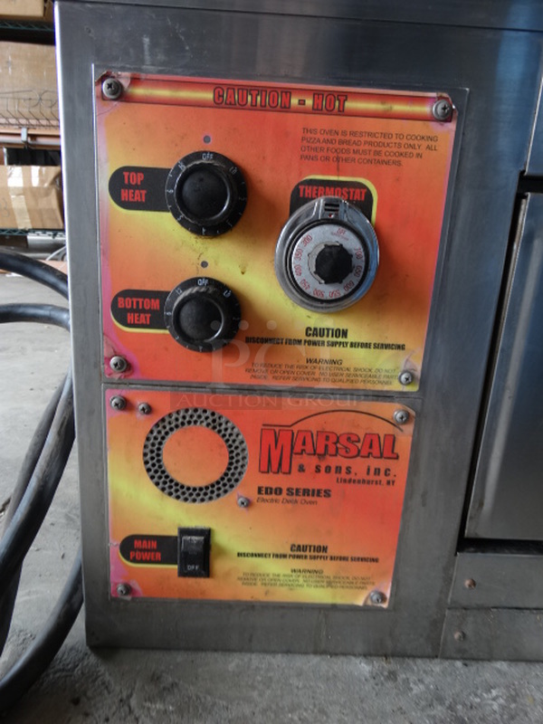 NICE! 2014 Marsal Model EDO40 Stainless Steel Commercial Electric Powered Single Deck Pizza Oven. 220-240 Volts, 3 Phase. 59.5x43x19 - Image 4 of 10