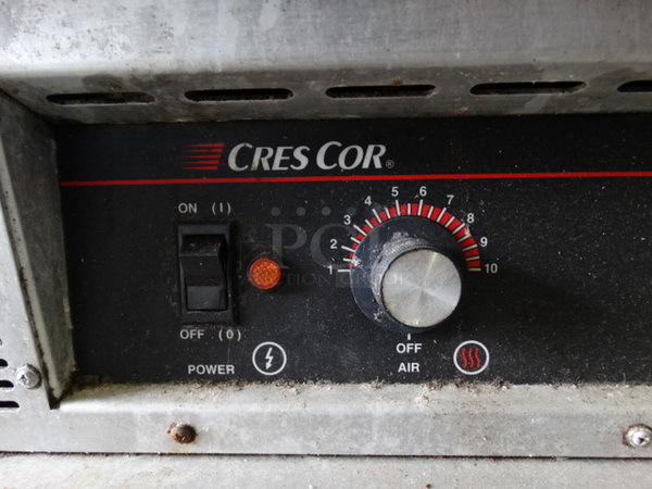NICE! CresCor Model H135UA11S Metal Commercial 2 Half Size Door Warming Cabinet on Commercial Casters. 25x33x71. Tested and Working! - Image 6 of 8