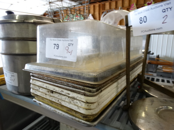 9 Metal/Poly Long Tray w/ 1 Poly Dome Cover. 9x25x1. 9 Times Your Bid! - Image 2 of 3