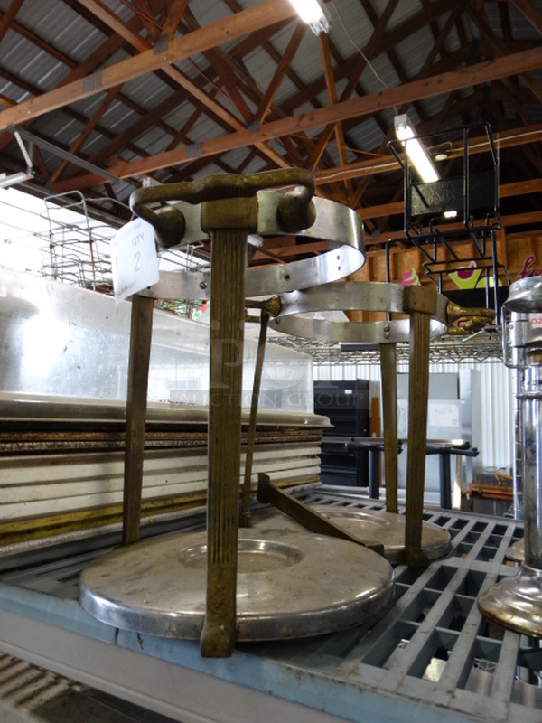 2 Metal Chafing Dish Frames. 12x9x11. 2 Times Your Bid! - Image 2 of 3