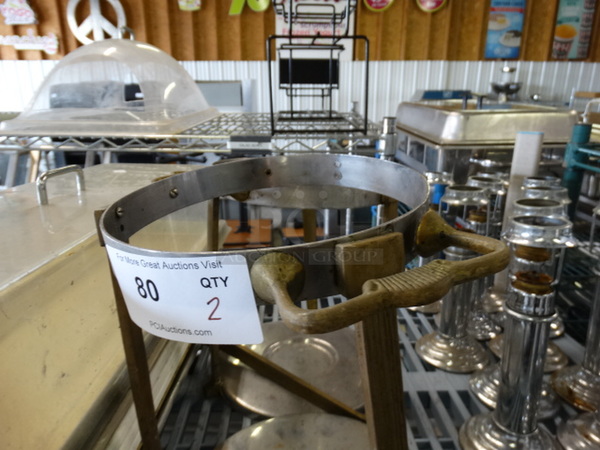 2 Metal Chafing Dish Frames. 12x9x11. 2 Times Your Bid! - Image 3 of 3